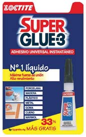 50127430  Adhesivo SUPER GLUE  3 Grs.