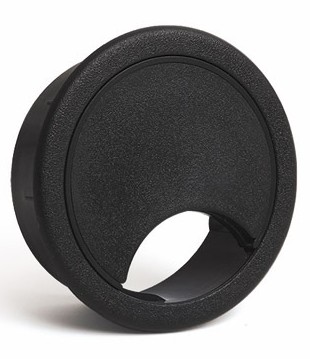 50234660  Pasacable Mueble 60 mm. Negro