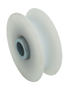 Blanco 8x45x11.5mm u tipo Cojinete Carril de Guía Rueda Loca Polea para Puerta Ventana