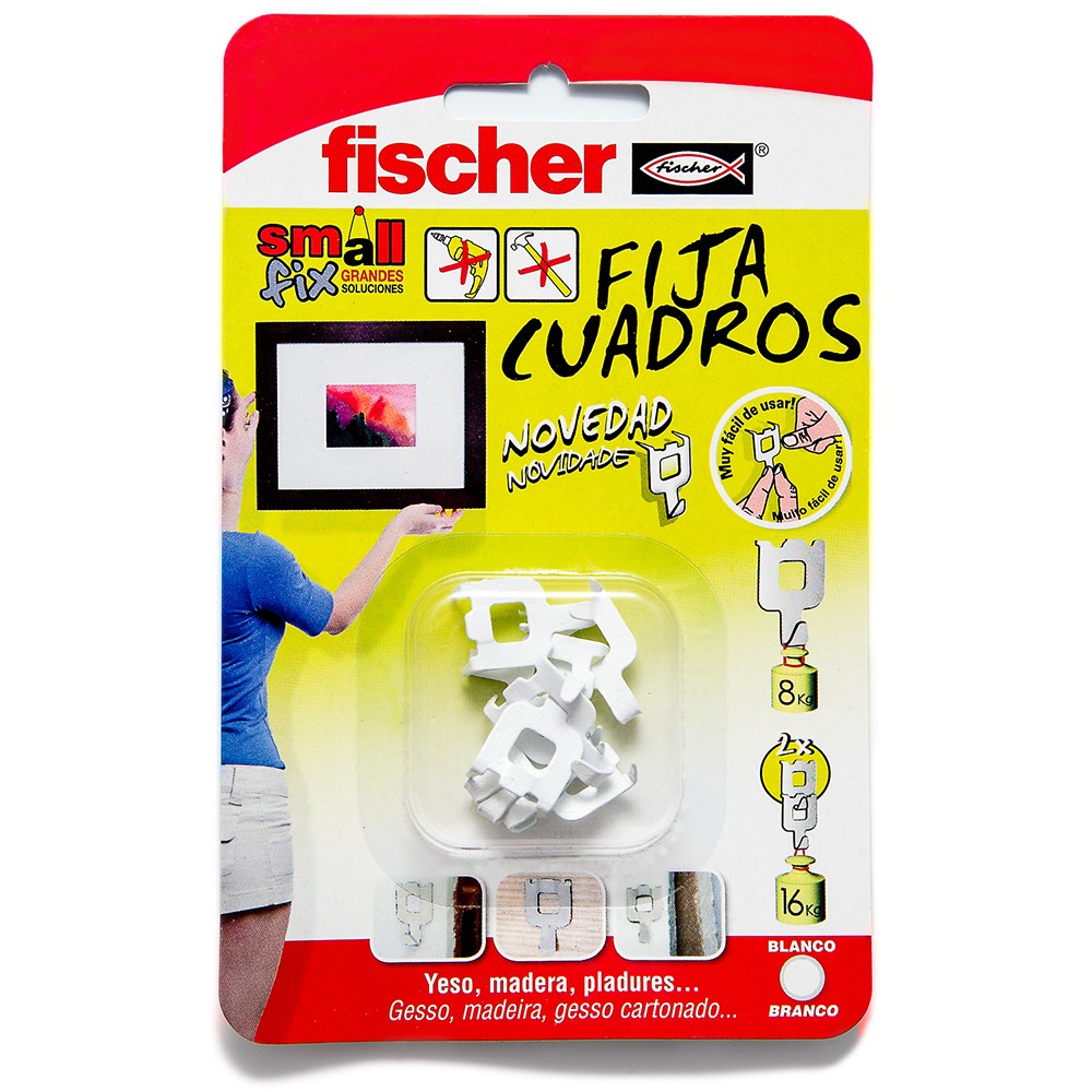 45261330  FIS Cuelga Cuadros Blanco Blister