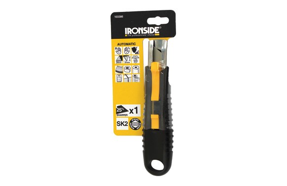 45858900  IRON Cuter TPR  Semiautomatico+Retractil Cuchilla Trapezoidal 60mm