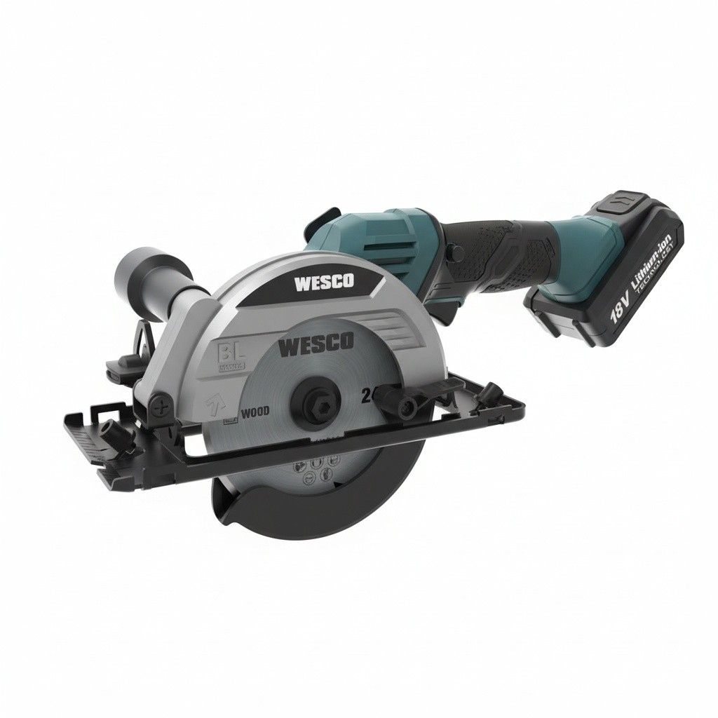 45870990  WESCO Sierra Circular 18V C/ Bateria 120mm