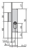 50007750  Cerradura CVL 1963/A/5-16