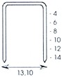 50014940  Grapa Máquina   58/ 4   (5000 Pzas.)