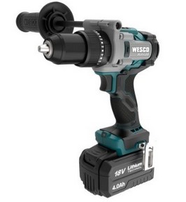 50023750  WESCO Taladro Percutor 18V 140NM C/Bateria y Cargador