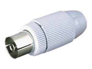 50025430  EDH Conector TV Hembra  Recto 9,5mm.