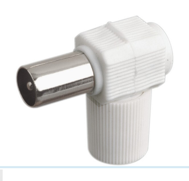 50025440  EDH Conector TV Acodado 9,5mm. Macho