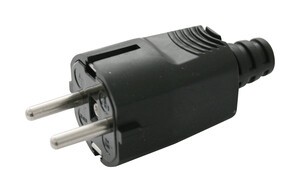 50031100  Clavija Enchufe Negra DH