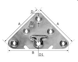 50059550  CQ Soporte Armario 305 Escuadra Bicromatada