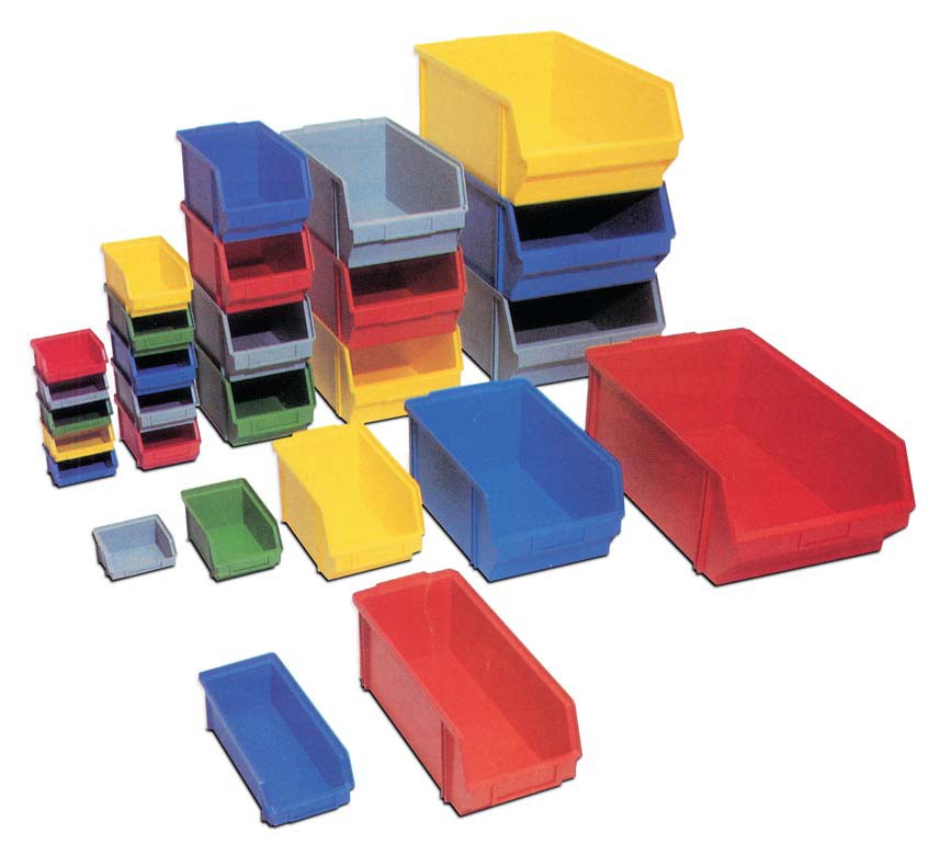 Cajón de plástico - EU-6412L - Plastipol, s.a. - para almacenamiento /  apilable / normalizado