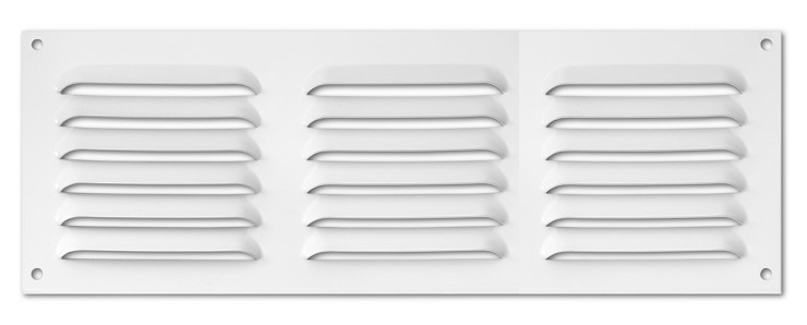 50131960  Rejilla Ventilación Lisa 10x30 Blanca