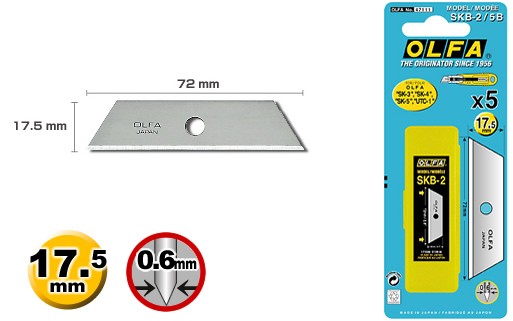 50134590  Cutter OLFA Recambio SKB2 ( 5 pzas.)