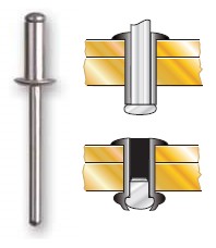 50370900  Remache Maquina Aluminio Standard   3,2 x  6