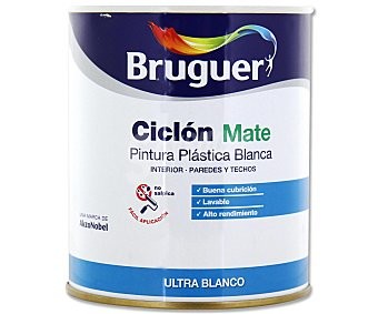 50463180  BRU Pintura Ciclón Mate Blanco 0.750 Ml.