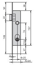 50466010  Cerradura CVL 1964/T/5