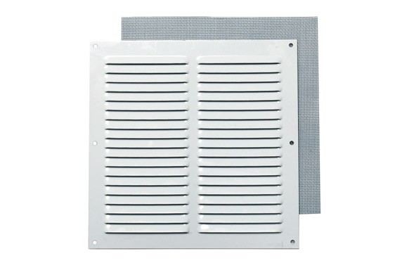 50542670  Rejilla Ventilación Lisa 20x20 Blanca C/Mosquitera