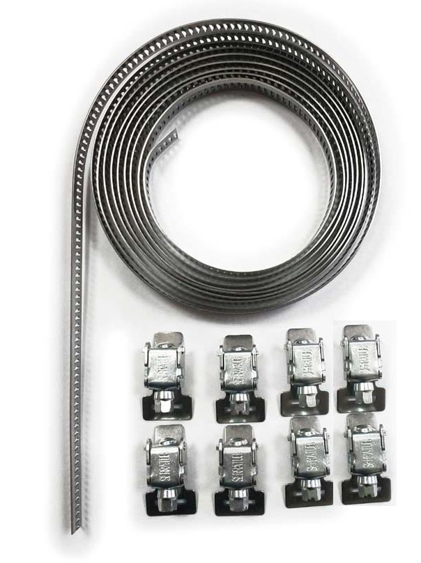 50709070  Abrazadera Serratub Kit  9 mm (3mts 8 cierres)