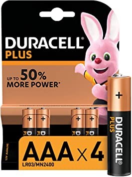 50720880  Pila DURACELL Plus  LR03 ( 4 Pzas.)