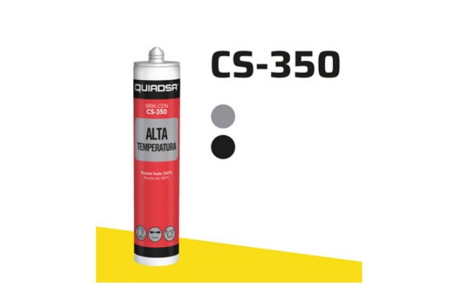 50742950  Silicona Cartucho Alta Temperatura QUIADSA 290ml. Negro