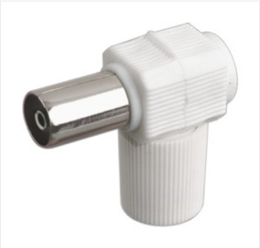 50744180  EDH Conector TV Acodado 9,5mm. Hembra