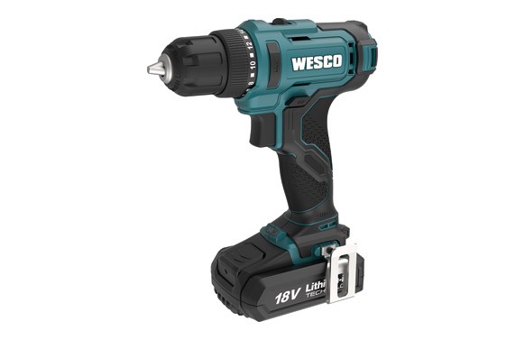 50753310  WESCO Taladro Combinado 18V 60NM C/2 Baterias y Cargador