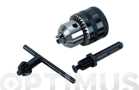 50786860  Portabrocas Wolfcraft 13mm+Adaptador SDS+LLave