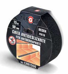 50860330  Cinta Antideslizante TARGET 50 mm. x  5 mts Negra