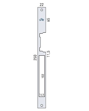 50862960  Cierre Elec JIS Placa 910 Inox