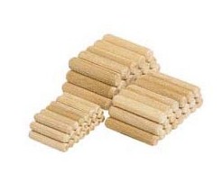 50905440  Acc WOLFCRAFT Espiga Madera  6 mm. (50 Pzas)