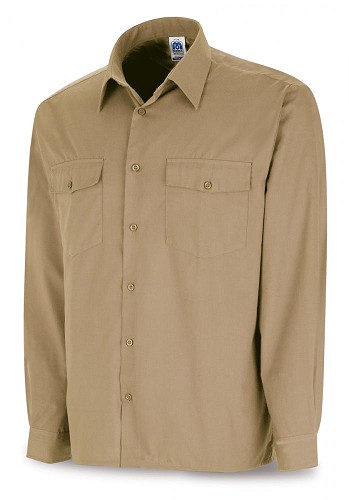 50963470  Ropa Camisa MAR Algodón Beige Larga 43/44