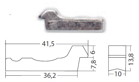 50987430  Cerradero Corredera Aluminio POP