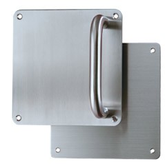 50997610  Tirador Puerta DIVALFER 810 170x170 Inox  C/Placa Bocallave 70 Pza