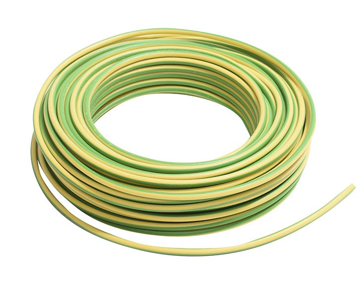 51003620  Cable Hilo Linea Flexible 1 x 2,5 Amarillo + Verde Libre Hal&oacute;genos