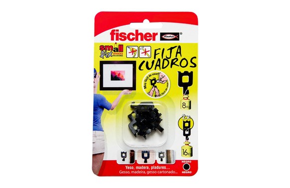 51012700  FIS Cuelga Cuadros Negro Blister